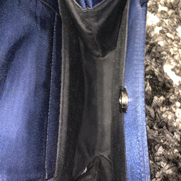 Kate Spade Vintage Sateen Navy Blue Mini Purse - Picture 5 of 5